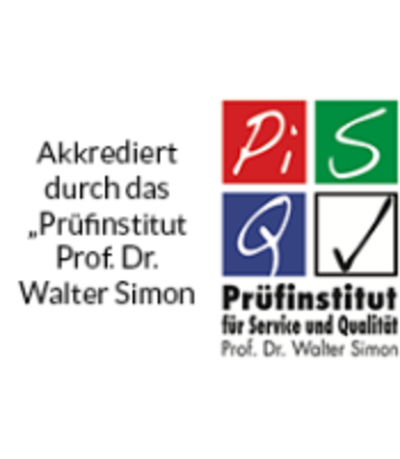 Akkreditiert durch das Prüfinstitut Prof. Dr. Walter Simon